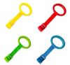 Picture of Baby Pull up Rings Playpen,Walking Exercises Assistant Stand Up Rings for Infant Toddler Baby Playpen 4 PCS