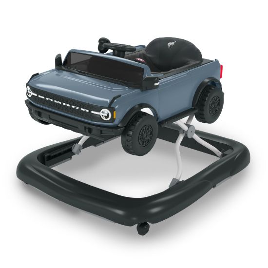 Picture of Bright Starts Ford Bronco 4-in-1 Blue Grey Baby Activity Center & Push Walker with Removable Interactive Steering Wheel -Toy, 6 Months and up