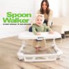 Picture of Joovy Spoon Baby Walker & Activity Center Featuring Three Adjustable Heights, Extra-Large Tray, and 30 lb Weight Capacity - JPMA Safety Certified, Charcoal