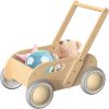 Picture of HOMEKOL Wooden Baby Walker, Baby Walker, Adjustable Speed for Boys and Girls, Baby Activity Center, Birthday, Christmas and New Year's Gift, Natural Wood Color