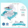 Picture of HONEY JOY Baby Walker, 6-in-1 Foldable Baby Walker and Bouncer Combo, Infant Activity Walker with Wheels, Adjustable Heights, Rocker, Music, Lights, Walker for Baby Boy Girl 7-14 Months (Green)