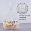 Picture of Yimi's Dream Baskets for Gifts Empty, Small Brown Storage Basket for Shelves, Decorative Jute Woven Basket for Nursery, Baby Shower, Christmas, Families (Oval, 12"x 8"x 5")