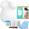 Picture of Kate & Milo Belly Casting Kit - DIY Pregnancy Keepsake Maternity Belly Cast Kit with 5 Non-Toxic Plaster Rolls, Gloves & Lubricant - Personalized Baby Shower Gift for Expecting Moms & Nursery Decor