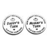 Picture of New Dad Mom Gifts Funny Decision Making Coin, New Baby Gift for Parent Mummy Daddy Pregnancy Women First Time to be Moms Dads Mother's Day Father's Day Gifts Double Sided
