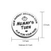 Picture of New Dad Mom Gifts Funny Decision Making Coin, New Baby Gift for Parent Mummy Daddy Pregnancy Women First Time to be Moms Dads Mother's Day Father's Day Gifts Double Sided