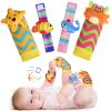 Picture of URMYWO Wrist Rattles for Baby - Rattle Socks - Foot Finder Set - Baby Toys for 0-12 Months Infant - Newborn Essentials - Early Learning Sensery Toys for Boy Girl as Shower Gifts Easter Basket Stuffer