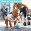 Picture of iPlay, iLearn Baby First Gym Rattle Set, Infant Dumbbell Weights Teething Rattles 3-6-12 Month, Newborn Workout Sensory Stroller Toy, Babies Birthday Shower Gift 5 7 8 9 10 Month Toddler Boy Girl-4PCS