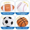 Picture of KMUYSL Baby Toys 0-12 Months, My First Sports Bag Plush Toy - 4 Sensory Balls Soft Toys with Crinkle, Rattles for 0-3-6-9-12 Month Newborn Infant, 1st Birthday for Babies Boys Girls Age 1