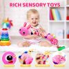 Picture of KMUYSL Baby Toys 0-6 6-12 Months, Sensory Music Animal Stuffed Toy for 0 1 2 3 4 5 6+ Months, Plush Toy with Crinkle and Rattles for Infant Newborn, Tummy Time Toys Gifts for 0-3-6-12 Month