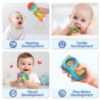 Picture of iPlay, iLearn 10pcs Baby Rattles Toys Set, Infant Grab Shake Rattle, Easy Hold Sensory Teether, Babies Development Learning Music Toy, Newborn Shower Birthday Gift 1 2 3 4 5 6 7 9 10 12 Month Boy Girl