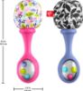 Picture of Fisher-Price Newborn Toys Rattle n Rock Maracas, 2 Soft Musical Instruments for Developmental Play Babies Ages 3+ Months, Pink & Purple