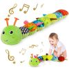 Picture of Sumobaby Infant Baby Musical Stuffed Animal Activity Soft Toys with Multi-Sensory Crinkle, Rattle and Textures, for Tummy Time Newborn 0-3-6-12 Months Boys, Girls, Caterpillar