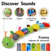 Picture of Sumobaby Infant Baby Musical Stuffed Animal Activity Soft Toys with Multi-Sensory Crinkle, Rattle and Textures, for Tummy Time Newborn 0-3-6-12 Months Boys, Girls, Caterpillar