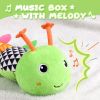 Picture of Awotoy Baby Toys 0 to 12 Months, Musical Stuffed Animal Activity Soft Toys with Multi-Sensory Crinkle, Rattle and Textures, Infant Tummy Time Toys for Newborn Boys Girls, Caterpillar, Green
