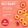 Picture of Earth's Best Organic Melty Hoops, Bite-Sized Snacks for Babies 8 Months and Up, Strawberry and Mango, 0.32 Ounce Individual Bags (Pack of 4)