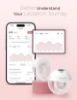 Picture of Momcozy M5 Smart APP Controlled Wearable Breast Pump, Hands-Free Wireless Electric Pump, 3 Modes 9 Suction Levels, BPA-Free, Portable Lightweight, 24mm Flange, 2-Pack Quill Gray