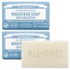 Picture of Dr. Bronner's Pure-Castile Baby Unscented Magic Bar Soaps - Made with Regenerative Organic Certified Oils - For Face, Hand, Hair Gentle on Sensitive Skin - Soap Bars for Men & Women - 2 Pack, 5 oz