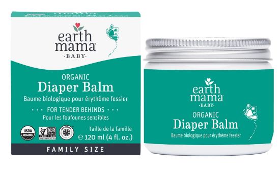 Picture of Earth Mama Organic Economy Size Diaper Balm | Diaper Cream for Baby | EWG Verified, Petroleum & Artificial Fragrance-Free with Calendula for Sensitive Skin, 4-Fluid Ounce