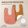 Picture of POIKSHARK 6-Pack Muslin Baby Bibs for Unisex Boys Girls, Solid Colors, Soft Cotton Baby Drool Bibs, Drooling and Teething Bibs for Infant, Newborn - Neutral