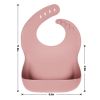 Picture of Eascrozn Silicone Bibs for Babies Toddler Set of 3, BPA Free, Soft Adjustable Waterproof Bibs for Feeding Essentials