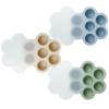 Picture of PandaEar 3 Pack Baby Food Freezer Tray with Lids, Silicone Baby Food Storage Container for Homemade Baby Food, Purees, Breastmilk (Blue/Green/Carnation)