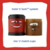 Picture of Whiskware Disney Pixar Stackable Snack Containers for Kids and Toddlers, 3 Stackable Snack Cups for School and Travel, Cars Lightning McQueen and Mater