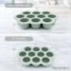Picture of WeeSprout Silicone Baby Food Freezer Tray with Clip-on Lid - Perfect Storage Container for Homemade Baby Food, Vegetable & Fruit Purees, and Breast Milk
