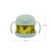 Picture of Ubbi Tweat No Spill Snack Container for Kids, BPA-Free, Toddler Snack Container, Sage & Blue