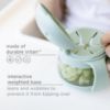 Picture of Ubbi Tweat No Spill Snack Container for Kids, BPA-Free, Toddler Snack Container, Sage & Blue