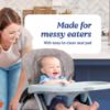 Picture of Graco Slim Snacker High Chair, Ultra Slim, Fast-Folding, Multiple Recline Positions, Comfortable Feeding, Whisk