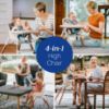 Picture of Chicco Zest LE 4-in-1 Folding High Chair, Feeding Chair, Toddler Chair and Youth Stool, Multi-Use Easy Clean High Chair, Chai/Beige