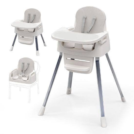 Picture of Portable Baby Highchair for Months Infants and Toddlers with 5 Point Harness Convertible Comfortable Seat for Cozy Eating Table Sit Up High Chair and Seats for Sitting Up Back Booster Feeding Chairs