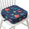 Picture of Eiury Toddler Booster Seat for Dining Table, Portable Kids Booster Seat with Safety Buckles Portable Increasing Booster Cushion with Non-Slip Bottom (Blue Dinosaur)