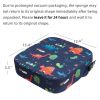 Picture of Eiury Toddler Booster Seat for Dining Table, Portable Kids Booster Seat with Safety Buckles Portable Increasing Booster Cushion with Non-Slip Bottom (Blue Dinosaur)