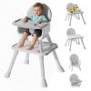 Picture of UNISWAN 6 in 1 Baby High Chair, Convertible Highchair for Babies and Toddlers (Grey)
