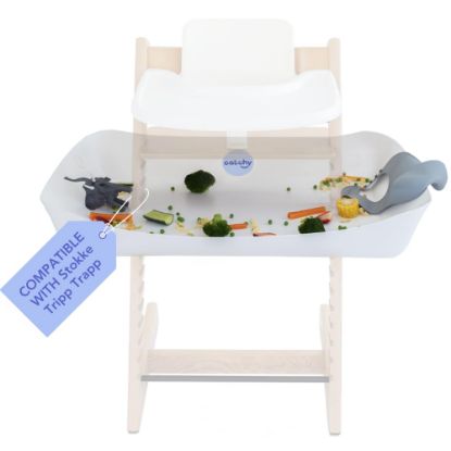 Picture of Catchy - The Food and Mess Catcher for the Stokke Tripp Trapp - Catchy Food Catching Accessory for Highchairs - Baby & Toddler Food Mat - High Chair Food Catcher - High Chair Accessories