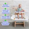 Picture of Catchy - The Food and Mess Catcher for the Stokke Tripp Trapp - Catchy Food Catching Accessory for Highchairs - Baby & Toddler Food Mat - High Chair Food Catcher - High Chair Accessories