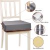 Picture of Toddler Booster Seat for Dining Table, PU Washable Double Safe Straps Non-Slip Bottom Booster Seat Dining Toddler, Portable Travel Increasing Cushion (Grey)
