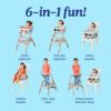 Picture of Graco EveryStep 6 in 1 High Chair, Babies and Toddlers Portable Slim High Chair with 6 Growing Stages from Infant to Toddler Seating, Convenient for Dining Time, Featured Design in Misty