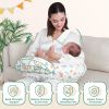 Picture of AMASKY Nursing Pillow, More Support for Mom and Baby, Removable Cotton Cover and Colorful Animal Patterns, Machine Washable, Plus Size Baby Pillow, White, Pallet of Product