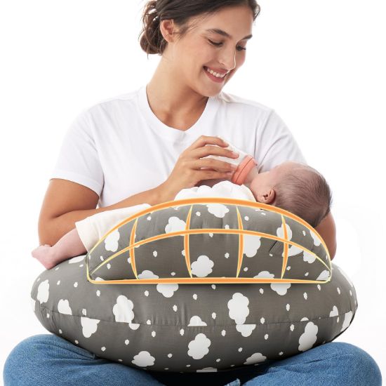 Picture of Momcozy Original Nursing Pillow for Breastfeeding-Innovative Safety Guard - Wider Feeding Pillows for More Support for Mom & Baby- Easier Nursing & Hand Free- Fit for All, Removable Cotton Cover