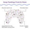 Picture of Boppy Nursing Pillow Cover - Soft, Hypoallergenic Washable Microfiber Bottle & Breastfeeding Pillow Covers (Redesigned Feeding Pillow Sold Separately) - Neutral Plants and Animals