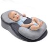 Picture of Baby Feeding Support Wedge Pillow, Infant Nursing Cushion with Gentle Incline for Bottle Feeding and Tummy Time, Portable Lounger Support