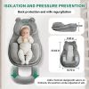 Picture of XFaa Rootling Baby Feeding Pillow, Anti Overflow Feeding Pillow for Reducing Spit-Up, Safety Nursing Pillow, Baby Lounger Reflux Wedge Breastfeeding, Removable top and Bottom