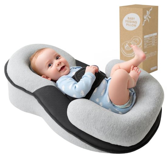Picture of Kaatnii Tummy Time Pillow Baby Lounger Pillow Reduce Spit-Up Anti Overflow Design for Baby Comfort and Feeding Support