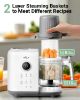 Picture of Bear Baby Food Maker with 18.5oz Dual-Layer Steam Baskets, OneStep Baby Food Processor Steamer Puree Blender Grinder Mills, Auto Cooking Grinding&Sterili-zing for Healthy Homemade Baby Food, BPA-Free