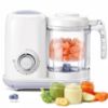 Picture of AMZBABYCHEF Baby Food Maker, 4 in 1 Baby Food Processor and Steamer, Puree Blender, Multifunctional Baby Puree Maker, Dishwasher Safe (White)