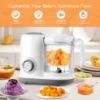 Picture of AMZBABYCHEF Baby Food Maker, 4 in 1 Baby Food Processor and Steamer, Puree Blender, Multifunctional Baby Puree Maker, Dishwasher Safe (White)