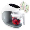 Picture of EVLA'S Baby Food Maker, Steamer, Blender, Baby Food Processor for Healthy Homemade Baby Food in Minutes, Touch Screen with 6 Reusable Food Pouches, Baby Registry Essential, White