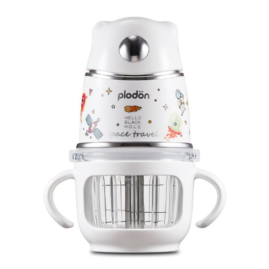 Picture of Baby Blender Food Maker, Plodon 15-in-1 Baby Food Processor Set, Suitable for Vegetables, Fruits and Meat, Compatible with Stage-Based Recipes, Separator, Silicone Spoon, Scraper, (Silver)